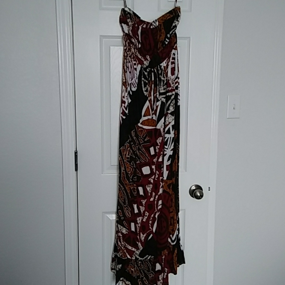 Maxi strapless dress